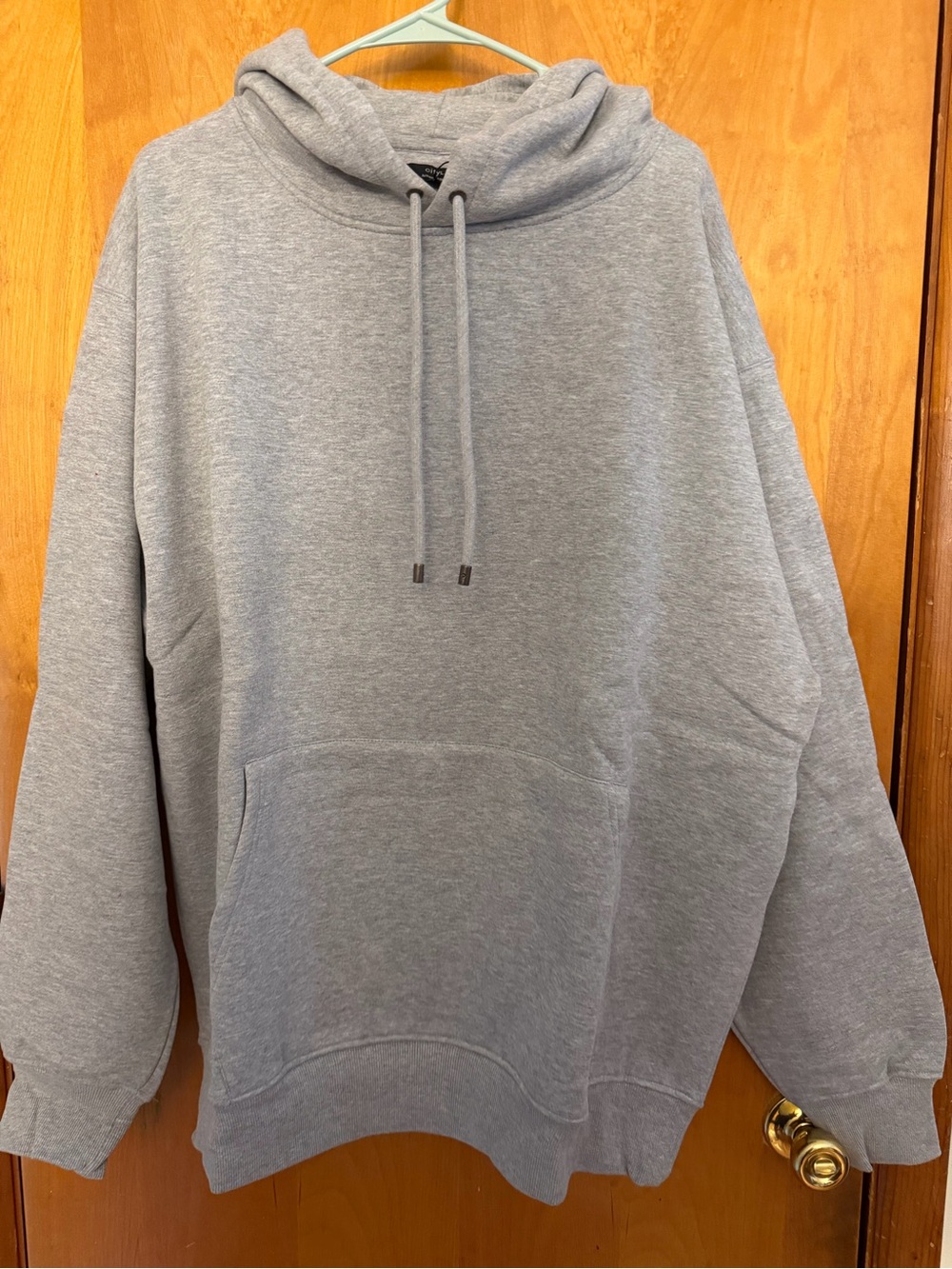 Men's Gray Crewneck Hoodie - Classic Pullover Sweatshirt